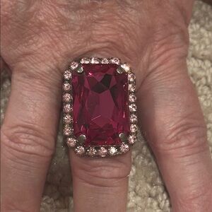 Frangos Pink Crystal Ring
